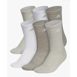adidas Women's Athletic Cushioned Crew Socks, 6-Pack, Durable Size 5-10
